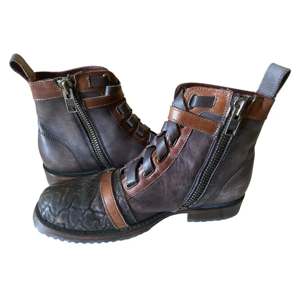 Cuadra Men's Urban Woven Leather Round Toe Cowboy Boot Size‎ 8